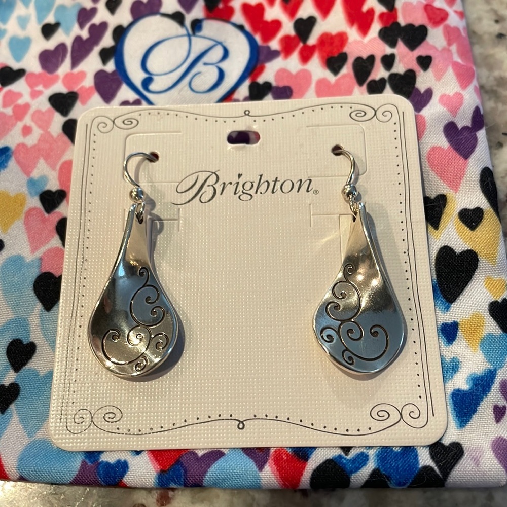 Brighton Twirl Earrings with engraving